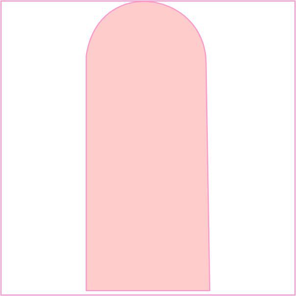 Painel 2 x 1m Portal rosa clarinho
